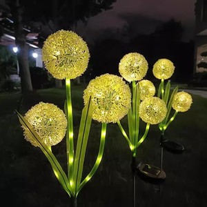 Solar Dandelion Garden <b>Lights</b> <b>LED</b> Colorful Outdoor Decorative Flower Lamp Water-Resistant IP65 Plastic Stake <b>Light</b> - Product Image 4