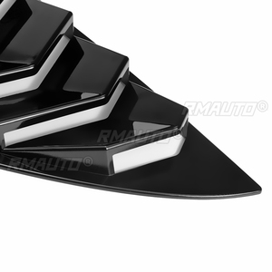 ABS Rear Car <b>Window</b> Shutter <b>Cover</b> for Tesla Model 3 2018-2019 Carbon Fiber Stickers Triangle Decoration Modified Accessories - Product Image 5