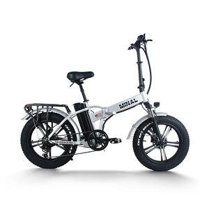 Bicicleta eléctrica plegable con llanta integrada de 20 * 4 pulgadas, batería de litio de 48V10.5AH y cuadro de aleación de aluminio - Product Image 3