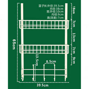 Porta appendiabiti multifunzione in <span class=keywords><strong>ferro</strong></span> <span class=keywords><strong>battuto</strong></span> con chiusura a porta per uso domestico - Product Image 6