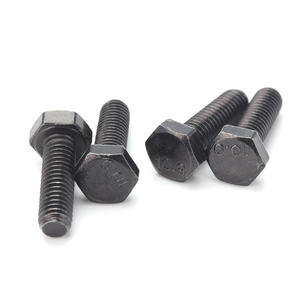 ברגי משושה וברגי אומים בעלי ראש משושה, פלדה מסגסוגת DIN 933 חוזק גבוה 10.9, ציפוי אבץ שחור, תקן RoHS, הברגה מלאה, מטריים. - Product Image 2
