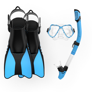 2023 nuevo conjunto de esnórquel sin marco gafas de buceo equipo de esnórquel aletas conjunto de equipo de buceo - Product Image 2