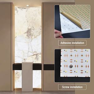 Plan de travail sur mesure ultra-fin Tunemax en onyx rétroéclairé, panneau LED flexible en pierre lumineuse avec CRI 90 et télécommande - Product Image 4