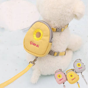 Produsen Grosir Desain Lucu Penggunaan Luar Ruangan Aneka Warna <span class=keywords><strong>Harness</strong></span> Kucing Anjing dengan Tas - Product Image 1