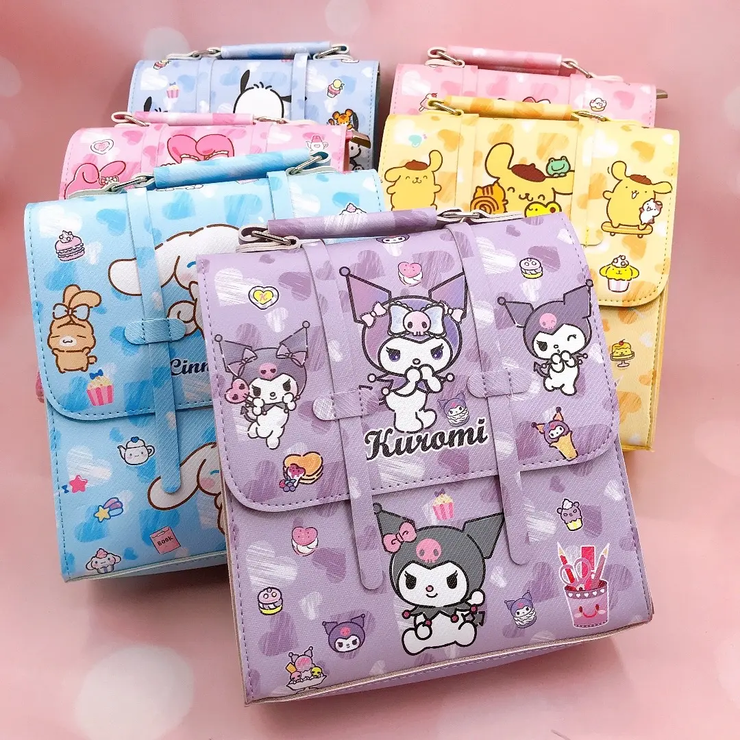 Nuevo diseño Lindo bolso de hombro de dibujos animados Anime Girls mochila Kuromi Melody bolso de mano Sanrio Tote bag