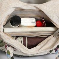 Sacs à main personnalisé style bohème unique design vacances pour femmes sacs fourre-tout en tissu fermeture éclair fait main fleur aztèque