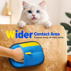 Guante Removedor de Pelo para Mascotas Volpet Azul para el Cuidado de Perros, Recolector de Pelo con Carga Estática - Product Image 4