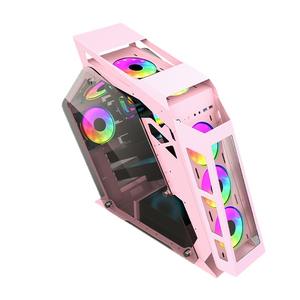 Gabinete de PC de Escritorio con Espejo Panorámico, Cristal Templado Lateral, ITX Mini <span class=keywords><strong>ATX</strong></span>, Transparente, Irregular, Refrigerado por Agua, <span class=keywords><strong>ATX</strong></span> Mid Tower, en Existencia - Product Image 1