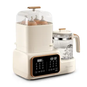 24 Hours Thermostatic Electric Glass Baby Formula Kettle 5 In 1 Baby Water Heating Kettle Milk Warmer And Sterilizer