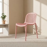 Chaise de salle à manger empilable, en polypropylène, plastique respirant, de haute qualité, mobilier moderne pour la maison