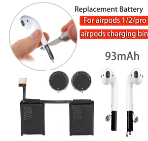 Batteria di ricambio da 93mAh per Airpods 1st 2nd A1604 A1523 custodia per Air Pods strumenti di riparazione della batteria sostituibili scatola della camera di ricarica - Product Image 4