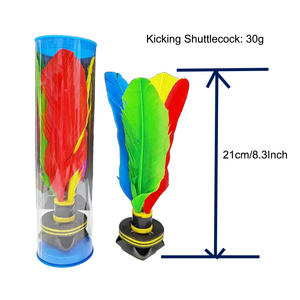 H21cm Plume Colorée Chinois Jianzi Beach Ball Badminton Kicking Shuttlecock pour le Sport en Plein Air et l'exercice du pied - Product Image 5