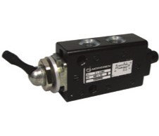 Válvula de Palanca Manual Serie X3044302 X30 5/2, Puerto G1/8, Caudal de 335 L/min, -0.9-10 Bar, Cuerpo de Zinc - Product Image 3