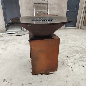 Barbecue au charbon de <span class=keywords><strong>bois</strong></span>/BBQ/<span class=keywords><strong>Plancha</strong></span> / Grill <span class=keywords><strong>en</strong></span> acier corten - Product Image 2