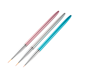 Pinceau Liner à Manche Noir pour Nail Art, en Nylon, pour Peinture au Gel Acrylique, Stylo de Détail avec Logo Personnalisé pour Outils de Manucure - Product Image 4
