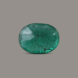 Émeraude naturelle 5,90 carats, taille ovale, vert clair, pierre brute pour la fabrication de bijoux, vente en gros, fabricant, fournisseur, export Inde - Product Image 2