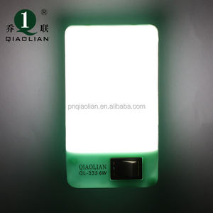 Cross-border prodotti a risparmio energetico 6W morbida luce di notte del LED 110-250V presa interruttore comodino per bambini camera da letto di accesso scale di notte - Product Image 4