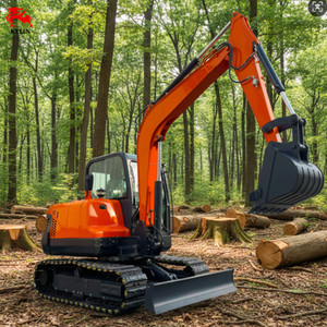 6-Tonnen-Minibagger mit EPA-Motor / YANMAR-Motor, Kleiner Raupenbagger für Landwirtschaft und Bauarbeiten - Product Image 1