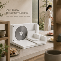 Trancheuse Électrique Pliable 100W pour Viande, Pain et Fromage avec Service OEM pour Importateurs et Détaillants