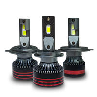 Phare de voiture LED H4 blanc 6000K 60W 12V-30V Ampoule de phare automobile ultra-lumineuse