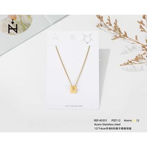 Collana in Acciaio Inossidabile con Ciondolo Lettera R 12x14cm, Charm in Acciaio, Gioielleria Fine - Product Image 3