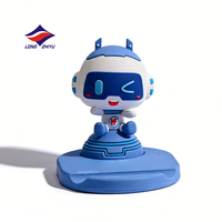 Support de téléphone portable en PVC personnalisé avec personnage de dessin animé mignon, support de téléphone portable en silicone, fabriqué par Longzhiyu, une super usine avec 20 ans d'expérience