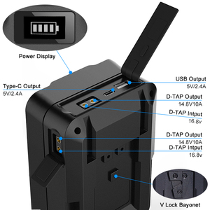 Paquete <span class=keywords><strong>de</strong></span> <span class=keywords><strong>batería</strong></span> <span class=keywords><strong>de</strong></span> montaje en V <span class=keywords><strong>de</strong></span> 10000mAh, carga rápida <span class=keywords><strong>de</strong></span> mAh para videocámara Sony, Monitor <span class=keywords><strong>de</strong></span> luces <span class=keywords><strong>de</strong></span> fotografía, teléfonos móviles - Product Image 4