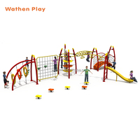 Structure d'escalade pour enfants Wathen BLTN-2304 de haute qualité avec filet de cordes, équipement de divertissement extérieur