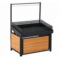 Étagère de présentation de fruits promotionnelle personnalisée robuste, double face, pour fruits et légumes, avec finition thermolaquée