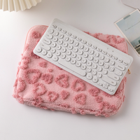 Vente chaude Mignon Belle Housse Pour Ordinateur Portable Doux En Peluche Tablette Sac De Rangement Populaire Mignon Mini Ordinateur Pochette