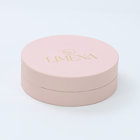 Caja de Regalo Rígida de Lujo Moderna con Diseño Personalizado, Forro de Satén, Estampado en Lámina Dorada, Laminación Brillante, para Cosméticos
