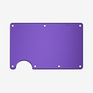 Fábrica por encargo CNC mecanizado de fibra de carbono anodizado aluminio Metal frontal trasero <span class=keywords><strong>Ridge</strong></span> <span class=keywords><strong>Wallet</strong></span> - Product Image 1