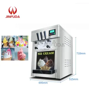 Macchina per gelato al gelato completamente automatica macchina per gelato Soft al gusto tre