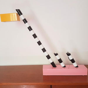 मेम्फिस ज़ेबरा पैटर्न क्रिएटिव टेबल लैंप लिविंग रूम रेस्तरां बच्चों का कमरा मॉडल रूम अनुकूलित टेबल लैंप - Product Image 5