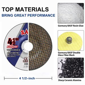 SALI 115 mm <span class=keywords><strong>T42</strong></span> 4.5 pouces disque de coupe abrasif roue de coupe meules en oxyde d'aluminium - Product Image 4