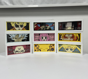 Jujutsu Kaisen Megumi Fushiguro Caja de Luz LED con Sombra, Disponible en Almacén de EE. UU., Envío <span class=keywords><strong>Hoy</strong></span>, Decoración de Pared de Anime 3D Brillante - Product Image 6