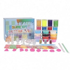 OEM Custom Non-Toxic Educational DIY Slime Kit 2025 Popularity Kids Toy Foam Glitter Cream Fluffy Slime Crystal Playdough Slime - Product Image 6