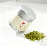 Boîte en fer blanc hermétique avec anneau de traction, de qualité alimentaire, pour thé, matcha et épices, 30g 40g, avec étiquettes personnalisées en gros