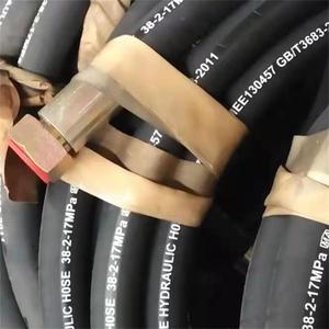 유니버셜 AC 자동차 냉매 고무 컨디셔너 호스 SAE NPT 3/4인치 NPT 1인치 내유성 산업용 유압 호스 스틸 - Product Image 4