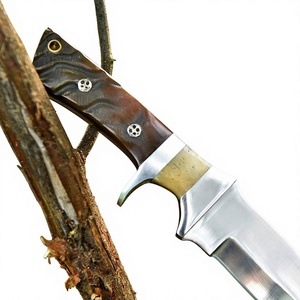 Couteau Bowie de chasse et de camping avec lame dentelée en cuir, pour usage extérieur et camping, couteaux Bowie personnalisables à vendre à bas prix - Product Image 5