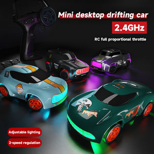 <span class=keywords><strong>Mini</strong></span> Coche RC de Escritorio a Escala 1:64, 6 Canales, 4WD, Derrape, Juguete de Control Remoto con Luces LED de Colores y Acelerador Proporcional - Product Image 2