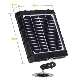 Portable 6V/9V/12V With 8000mAh Built-In Battery IP66 Waterproof Solar Panel For Outdoor Hunting Trail Camera Security Camera