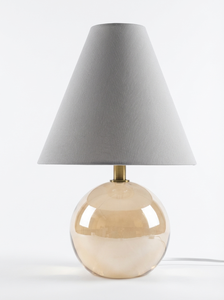Wholesale Simple Eco-Friendly Iridescent Glass Ball Table <b>Lamp</b> <b>Velvet</b> <b>Shade</b> for Boho Bedrooms Living Rooms Factory Direct - Product Image 6