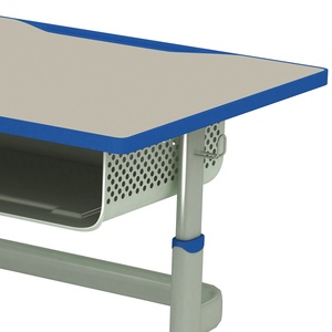Ensemble bureau et chaise ergonomiques pour étudiants, réglables en hauteur, pour salle de bibliothèque et école, modèle MG-KZ-009 (2019) - Product Image 4