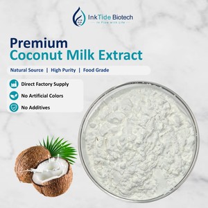 Extracto de Leche de Coco en Polvo, Extracto de <span class=keywords><strong>Cocos</strong></span> <span class=keywords><strong>Nucifera</strong></span> de Grado Alimenticio para Bebidas Funcionales y Materias Primas para Repostería, Suministro de Fábrica - Product Image 1