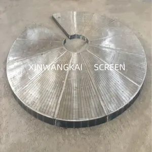 Wedge wire plate screen for food oil press leaching filter