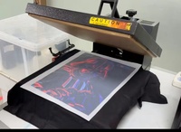 Presse à chaud industrielle semi-automatique haute pression pour impression DTG DTF et sublimation de casquettes, 30x50cm, Nouvelle plaque 1