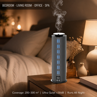 Diffuseur de parfum sans fil en alliage d'aluminium 100 ml, batterie 2000 mAh, autonomie 12 h, couverture 200-300 m³, 7 niveaux de puissance, contrôle via application, 3 minuteurs, pour bureau, OEM, titane