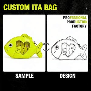 Bolso Ita personalizado con diseño de baúl gótico de cuervo, grande, con ventana transparente, de cuero PU, estilo fantasía oscura, para exhibir pines de anime - Product Image 4