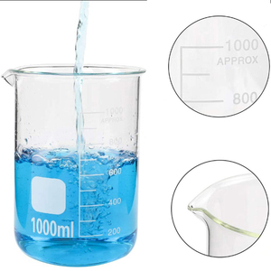 하이 퀄리티 실험실 유리 제품 키 큰 형태 낮은 형태 5-10000ml 측정 유리 비커 - Product Image 2